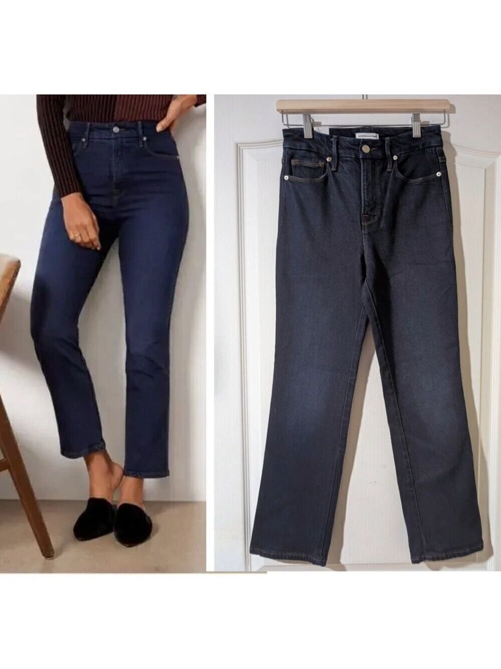 NEW Good American | Good Curve Straight In Indigo537 (0/25)